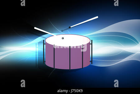 Musik-Emblem Trommelstock Tasten Schlüssel Piktogramm Symbol Piktogramm Handel symbol Stockfoto