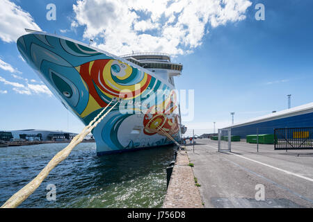 Die Norwegian Getaway Besuch in Helsinki, Finnland, Europa, EU Stockfoto