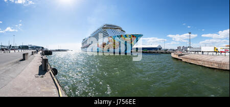 Die Norwegian Getaway Besuch in Helsinki, Finnland, Europa, EU Stockfoto