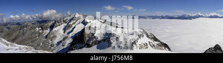 Berge Wanderung Wandern Wanderung Süd Tirol Gletscher Berg Tour Berg Stockfoto