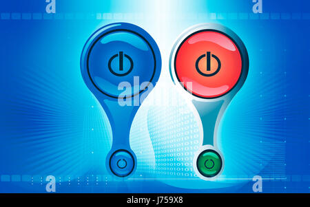 Emblem Energie macht Strom Strom Symbol Logo Tasten Schlüssel Piktogramm Stockfoto