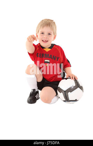 Fußball Fan kleiner Welt Champion Nationalmannschaft Team Abschnitt Auswahl Stockfoto