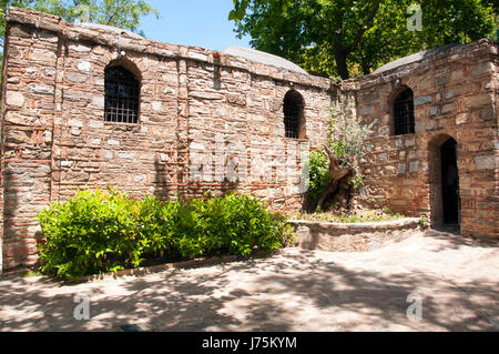 Das Haus der Jungfrau Maria (Meryemana), vermutlich der letzte Wohnsitz von Mary, Mutter von Jesus. Ephesus, Türkei Stockfoto