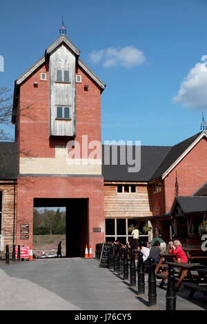 Joule-Brauerei und Red Lion Pub in Market Drayton, Shropshire Stockfoto