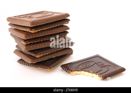 Keks Kekse Cookies Butterkekse Butter Dessert Schokolade essen Nahrungsmittel schließen Stockfoto