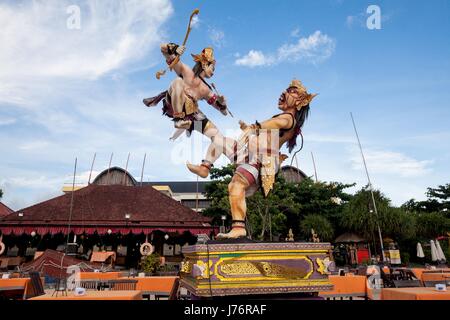 Urlaub auf Bali - Jimbaran Bay Sunset Stockfoto