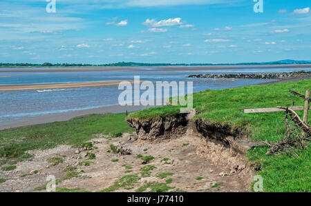 Den Fluss Severn bei Purton in Gloucestershire Stockfoto