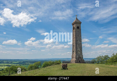 Die Tyndale-Denkmal zu Ehren von William Tyndale, auf einem Hügel über North Nibley in Gloucestershire Stockfoto