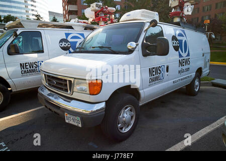 ABC 7 Wjla TV Fahrzeug Washington DC USA Stockfoto