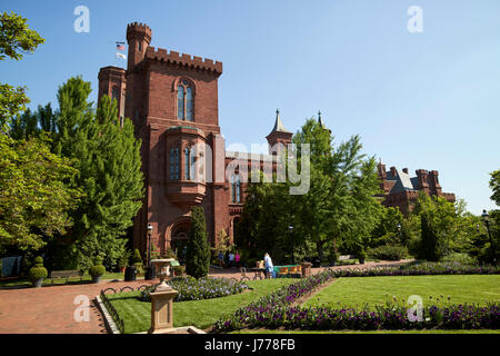 Smithsonian Institution Gebäude Schloss Washington DC USA Stockfoto