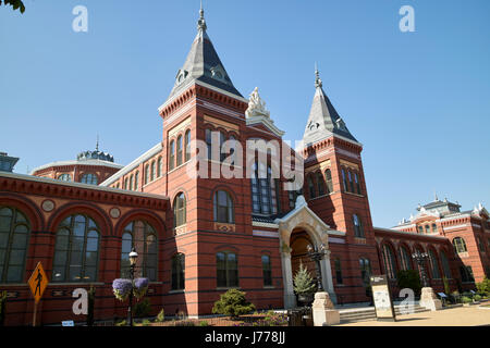 Smithsonian-Kunst und Industrie Gebäude Washington DC USA Stockfoto