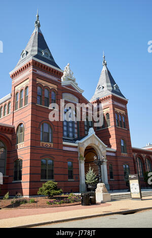 Smithsonian-Kunst und Industrie Gebäude Washington DC USA Stockfoto