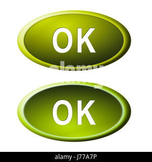 OK Reihenfolge Button rechts weiter ja in Piktogramm Symbol Piktogramm Handel symbol Stockfoto