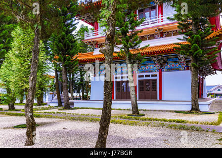 NANTOU, TAIWAN - Mai 06: Dies ist Xuanguang Tempel ein populären buddhistischen Tempel auf Sonne-Mond-See auf 6. Mai 2017 in Nantou gelegen Stockfoto