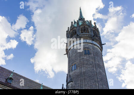 Schlosskirche in der Lutherstadt Wittenberg Stockfoto