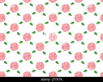 Hintergrund Blumen Rosen Muster nahtloser Vektor-illustration Stock Vektor