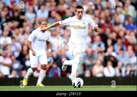 PABLO HERNANDEZ SWANSEA CITY SWANSEA CITY PARK VILLA BIRMINGHAM ENGLAND 15. September 2012 Stockfoto