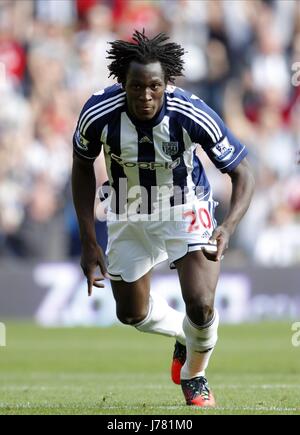 Belgier LUKAKU feiert WEST BROMWICH ALBION V lesen HAWTHORNS WEST BROMWICH ENGLAND 22. September 2012 Stockfoto