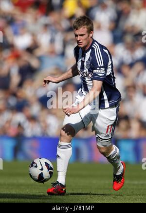 CHRIS BRUNT WEST BROMWICH ALBION FC HAWTHORNS WEST BROMWICH ENGLAND 22. September 2012 Stockfoto