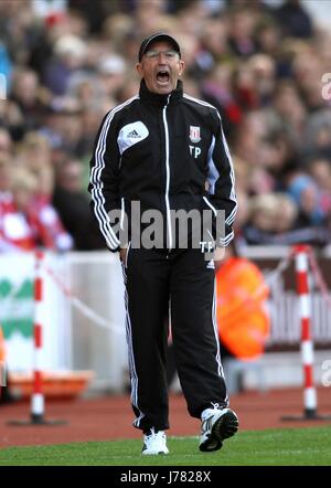 TONY PULIS zu STOKE CITY-MANAGER STOKE ON TRENT ENGLAND UK 29. September 2012 Stockfoto