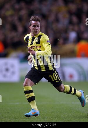 MARIO GOTZE BORUSSIA DORTMUND ETIHAD STADIUM MANCHESTER ENGLAND 3. Oktober 2012 Stockfoto