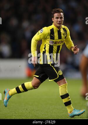 MARIO GOTZE BORUSSIA DORTMUND ETIHAD STADIUM MANCHESTER ENGLAND 3. Oktober 2012 Stockfoto