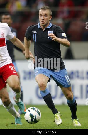 TOM CLEVERLEY Polen V ENGLAND das Nationalstadion Warschau Polen 17. Oktober 2012 Stockfoto