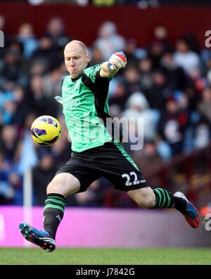 MAN OF THE MATCH BRAD GUZAN ASTON VILLA V NORWICH CITY PARK VILLA BIRMINGHAM ENGLAND 27. Oktober 2012 Stockfoto