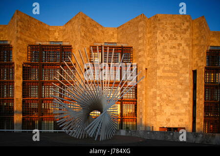 DEU, Deutschland, Mainz: Rathaus Bei Raummotive | DEU, Deutschland, Mainz: Rathaus bei Sonnenuntergang Stockfoto