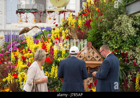 Das Royal Hospital Chelsea, London, UK. 23. Mai 2017. Der jährliche Höhepunkt des gärtnerischen Kalenders, der RHS Chelsea Flower Show Stockfoto