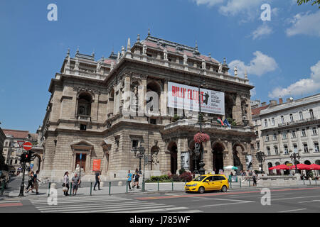 Das Hungarian State Opera House (Magyar Allami Operahaz) in Budapest, Ungarn. Stockfoto