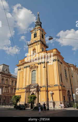 Die große St. Teresa Pfarrkirche von Avila in Budapest, Ungarn. Stockfoto