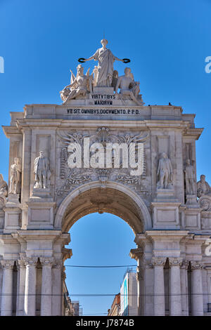 Commerce Square in der Stadt von Lissabon, Portugal Stockfoto