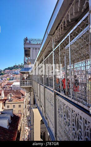 Santa Justa, auch genannt Carmo Lift Stockfoto