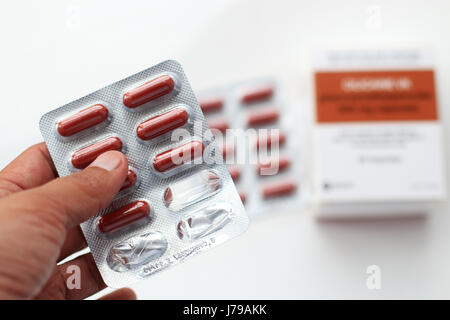 Ein Foto von Cilicaine VK Phenoxymethylpenicillin 500 mg Kapseln Stockfoto