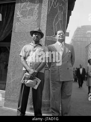 6. Juni 1944 - Times Square und Umgebung am d-Day, New York, New York. Stockfoto