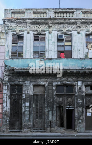 Marode Gebäude in Habana Vieja (Altstadt) Stockfoto