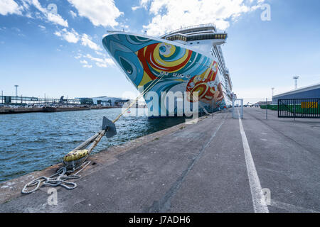 Die Norwegian Getaway Besuch in Helsinki, Finnland, Europa, EU Stockfoto