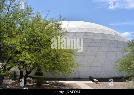 Außenansicht der Biosphäre 2, Arizona, USA Stockfoto