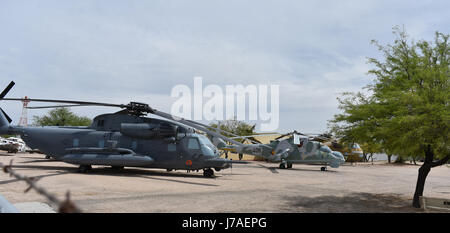 Arizona, 9. April: Außenansicht des das Pima Air & Space Museum am 9. April 2017 in Arizona, U.S.A. Stockfoto