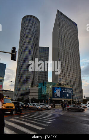 Tel Aviv - 22. Januar 2017: Azrieli Mall Tageszeit Stockfoto