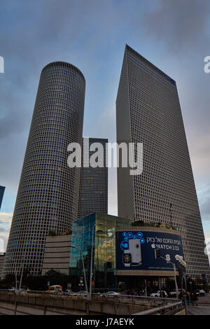 Tel Aviv - 22. Januar 2017: Azrieli Mall Tageszeit Stockfoto