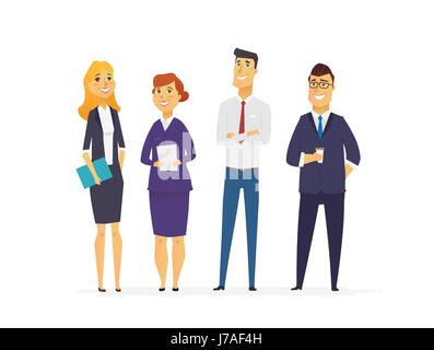 Geschäft Zeichen - moderne flache Komposition. Stock Vektor