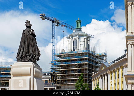 Statue der Königin-Mutter, Verkehrssysteme, in der Nähe von Dorchester, Dorset, England UK Stockfoto