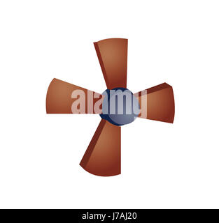 Propeller Whirl Wind detail große große enorme extrem mächtige imposante Stockfoto