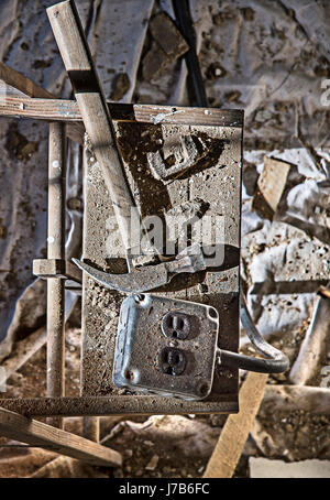 Unordentliche Bau und Abriss Detail Stockfoto