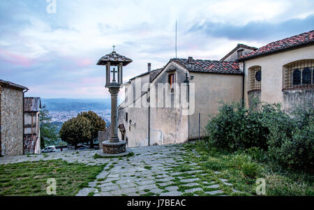 Mittelalterliche Kloster Fiesole Florenz Italien Stockfoto