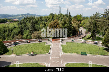 Das Heiligtum der Madonna Di San Luca Bologna Italien Stockfoto