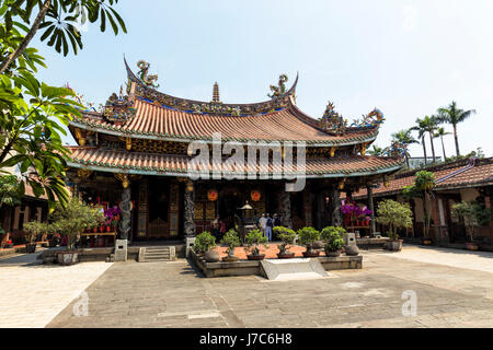 Dalongdong Baoan Tempel in Taipei Taiwan Stockfoto