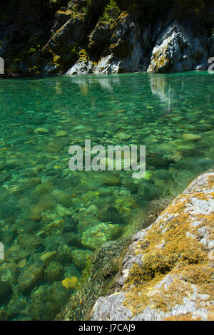 South Fork Smith River, Smith River National Recreation Area, Smith Wild and Scenic River, sechs Flüssen National Forest, Kalifornien Stockfoto